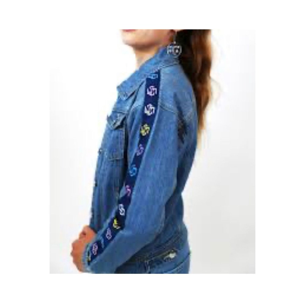 Norris Nuts Relaxed Denim Jacket Multi Logo Repeat